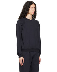 Auralee Black Smooth Soft Sweatshirt