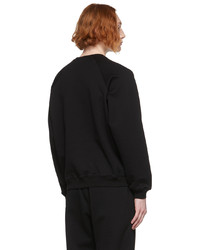 Auralee Black Smooth Sweatshirt