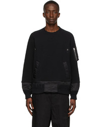 Sacai Black Sponge Sweatshirt