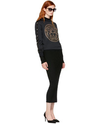 Versace Black Studded Medusa Sweatshirt
