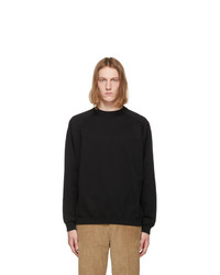 Auralee Black Super Soft Big Sweatshirt
