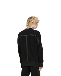 A-Cold-Wall* Black Textured Rhombus Sweatshirt