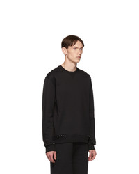 Valentino Black Untitled Sweatshirt