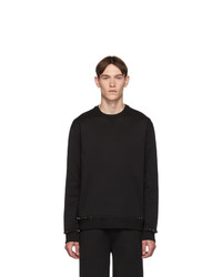 Valentino Black Untitled Sweatshirt