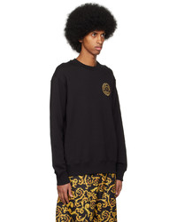 VERSACE JEANS COUTURE Black V Emblem Sweatshirt