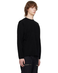 Attachment Black Vented Sweatshirt