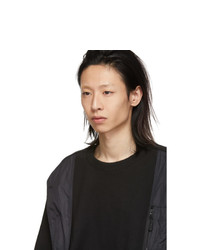 D.gnak By Kang.d Black Vest Pocket Sweatshirt