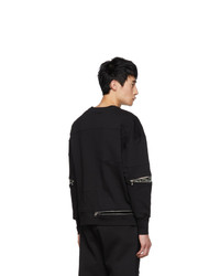 Alexander McQueen Black Zip Sweatshirt