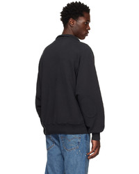 Kuro Black Zip Sweatshirt