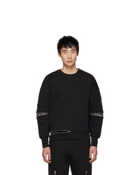 Alexander McQueen Black Zip Sweatshirt