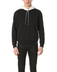 3.1 Phillip Lim Contrast Hood Sweatshirt With Zipper