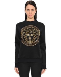 Versace Crystal Medusa Neoprene Sweatshirt