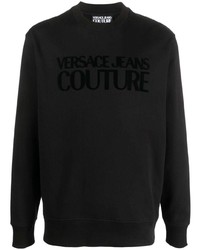 VERSACE JEANS COUTURE Debossed Logo Cotton Sweatshirt