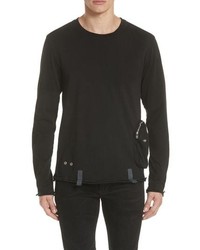 Helmut Lang Distressed Edge Utility Pocket Sweatshirt