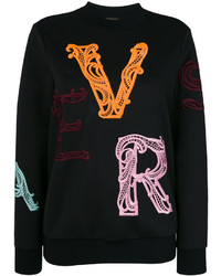 Versace Embroidered Scuba Sweatshirt