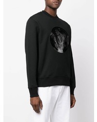 VERSACE JEANS COUTURE High Shine Logo Detail Sweatshirt