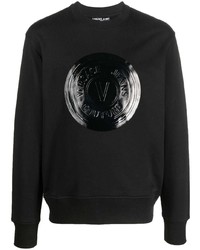 VERSACE JEANS COUTURE High Shine Logo Detail Sweatshirt