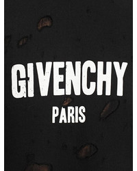 Givenchy Hooded Destroyed Jersey Sweatshirt