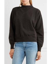 Etoile Isabel Marant Isabel Marant Toile Moby Cotton Blend Jersey Sweatshirt Black