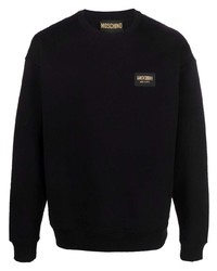 Moschino Logo Patch Cotton Sweatshirt
