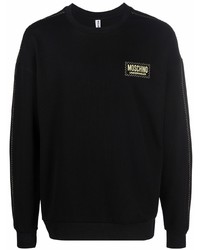 Moschino Logo Print Textured Sweatshirt