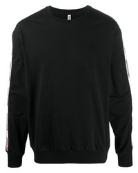 Moschino Logo Stripe Applique Sweatshirt