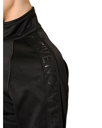 Givenchy Neoprene Zip Up Sweatshirt W Logo Bands