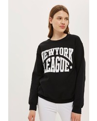 Topshop New York League Slogan Sweatshirt