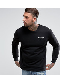 Nicce London Nicce Sweatshirt In Black With Chest Logo To Asos