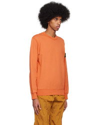 Stone Island Orange 63051 Sweatshirt