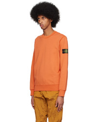 Stone Island Orange 63051 Sweatshirt