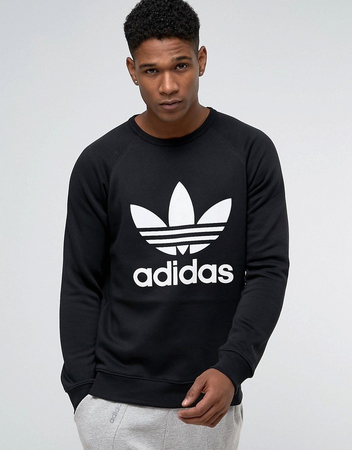 adidas originals men's trefoil crewneck sweatshirt