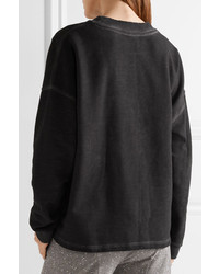 Opening Ceremony Printed French Cotton Terry Sweatshirt Black