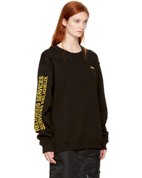 032c Ssense Black Religious Services Sweatshirt