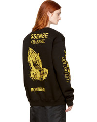 032c Ssense Black Religious Services Sweatshirt