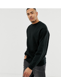 ASOS DESIGN Tall Oversized Sweatshirt In Black