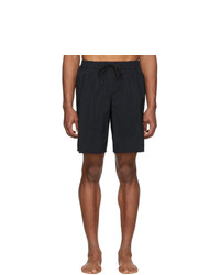 Versace Underwear Black Long Swim Shorts