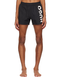 Hugo Black Quick Drying Swim Shorts