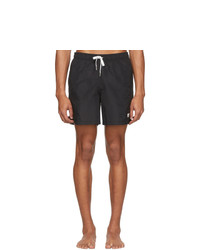 Bather Black Solid Swim Shorts