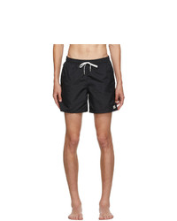 Bather Black Solid Swim Shorts