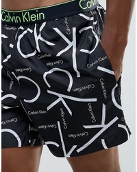 Calvin Klein Core Neon Placed Logo Runner Swim Shorts