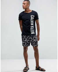 Calvin Klein Core Neon Placed Logo Runner Swim Shorts