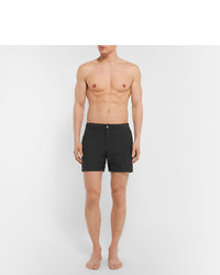 Officine Generale Roman Slim Fit Mid Length Seersucker Swim Shorts