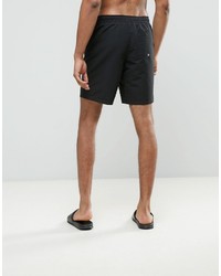Asos Tall Swim Shorts In Black Mid Length