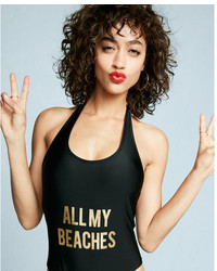 Express All My Beaches One Piece Swimsuit