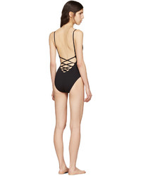 Proenza Schouler Black Lace Back Swimsuit