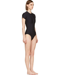 Lisa Marie Fernandez Black Neoprene Farrah Swimsuit
