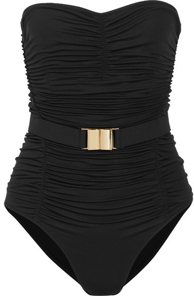 Belted Swimsuit Black