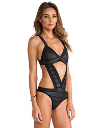 Indah Curacao Reversible Triangle Banded One Piece