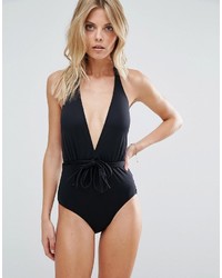 Seafolly Deep V Maillot Swimsuit